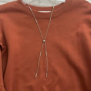 Kendra Scott adjustable gold lariat necklace